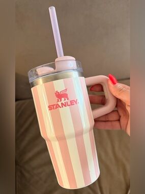 Authentic Stanley 20oz Tumbler Pink Stripe